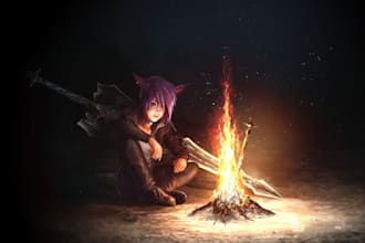 do original fantasy concept art and digital illustration