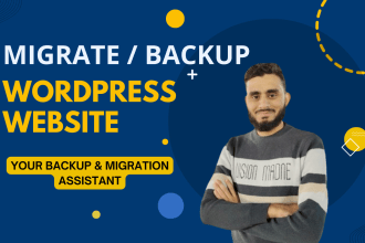 backup migrate transfer wordpress website to in 3 hours
