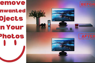 remove unwanted objects in photos or remove background