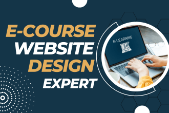 design your e learning website on learnworlds, kajabi, learndash, thinkfic