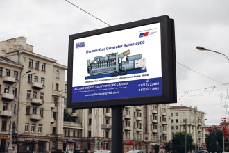 design a professional outdoor signage billboard and banner