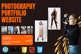 build photography portfolio website with booking   system