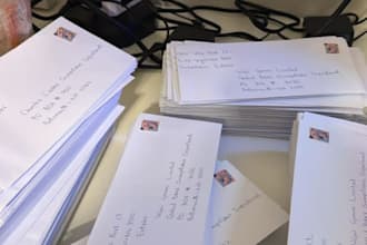 handwritten letters, envelopes and cards for you