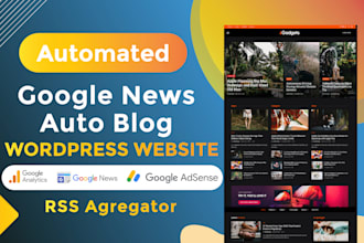 create a fully automated wordpress news website autoblog passive income
