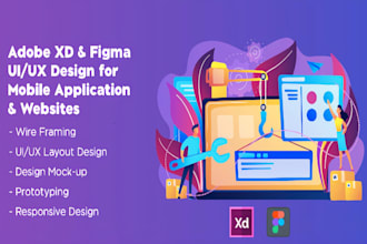 create UI UX designs for your website, dashboard, or mobile app