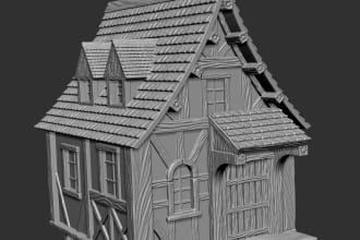 create 3d model of building or environment for 3d printing