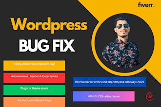do wordpress website issues fixing and customization
