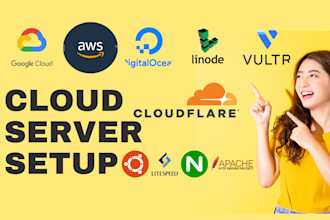setup vps server, install wordpress digitalocean, google cloud, vultr, linode