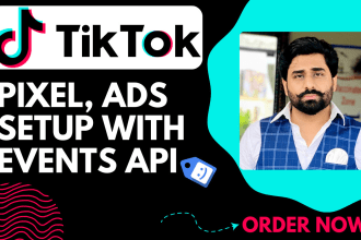 setup tiktok pixel, events API, ads for shopify, wordpress via GTM