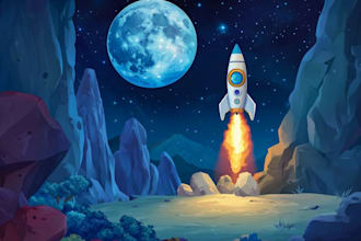 draw illustrations children story book  and cover art