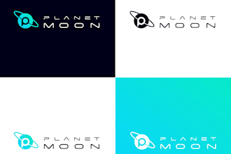 create a personalized, contemporary, minimalist planet logo for you