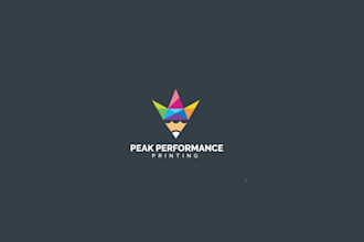 create a personalized, contemporary, minimalist printing logo for you