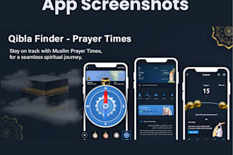 design app screenshots for play store and app store