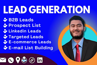 do targeted b2b leads, prospect email list and linkedin lead