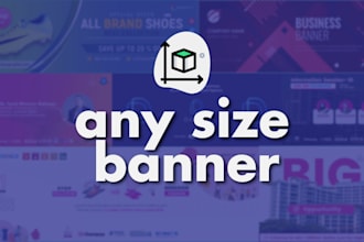 design web or print banner and ads of any size