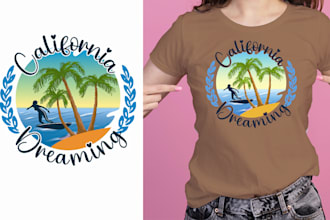 do custom typography graphic retro modern t shirt design