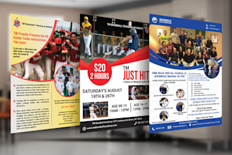 design awesome and unique flyer, poster and brochure