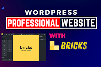 redesign or duplicate fast loading wordpress website with bricks builder