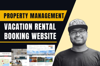create a property management booking website airbnb, vrbo, direct booking