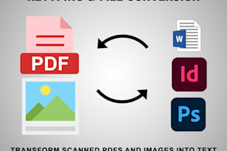 retype and convert your scanned pdf and image