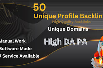 create 50 profile backlinks