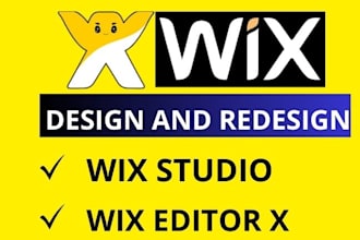 wix studio or editor x website design or redesign