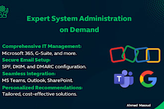 be your system admin for ms 365, google workspace