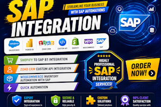 integrate sap business one with shopify woocommerce or custom apis