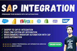integrate sap business one with shopify woocommerce or custom apis