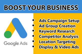 set up and manage google ads adwords PPC campaign with lifetime support