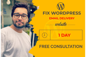 fix SMTP settings in wordpress to ensure email delivery