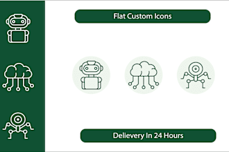 design custom svg and vector icon set in 24 hours