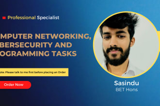 do computer networking , cybersecurity and programming tasks