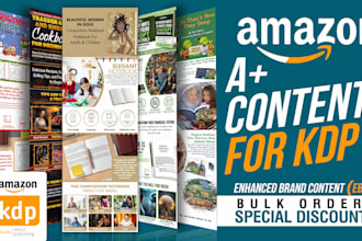 design amazing a plus content or ebc for amazon KDP amazon books
