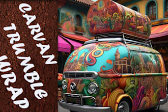 design 3d car wrap, truck, vehicle,  tumbler and all mockup