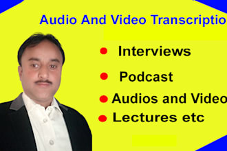transcribe audio and video