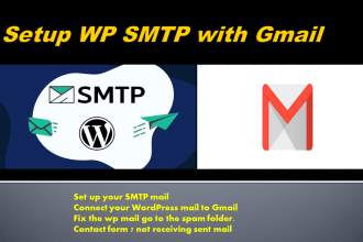 configure wp SMTP for gmail and fix contact form issues