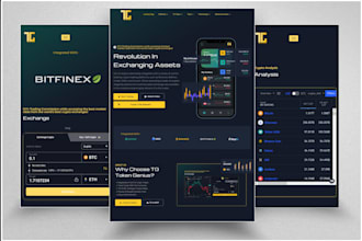 crate crypto website landing page for your coin project
