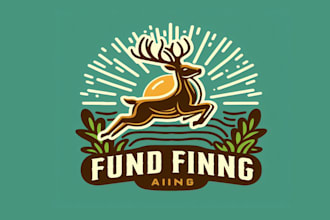 design outstanding deer  logo with express delivery