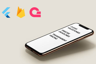 develop full stack flutter app with firebase or appwrite