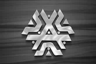 make minimal abstract logo for your company