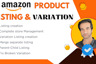 setup amazon listing variation and product listing creation