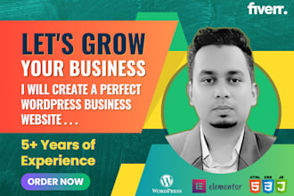 create a perfect wordpress business website