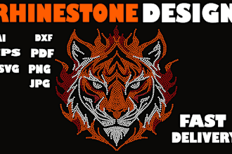 do rhinestone template design