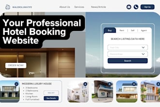 develop hotel booking website, smoobu, airbnb, vacation rental website,  vrbo