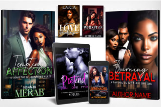 design urban erotica romance book cover or KDP cover