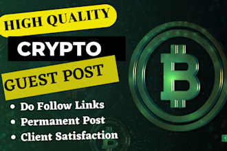 do crypto press release or crypto guest post on quality crypto websites