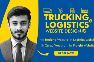 create logistics, trucking, dispatch, freight, moving company website