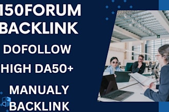 do manually  forum backlinks with natural  high da