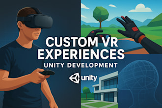 develop VR games, simulations, and immersive experiences in unity